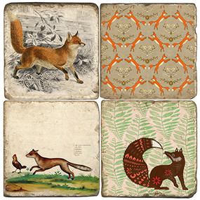 Fox Themed Coaster Set