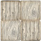 Faux Bois Pattern Coaster Set