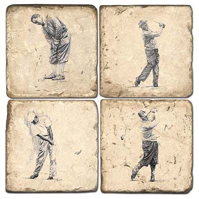 Golf Coaster Set