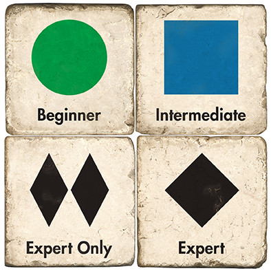 Ski Signs Coaster Set