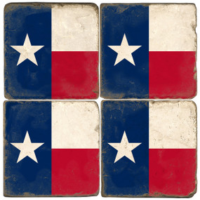 Texas Flag Coaster Set
