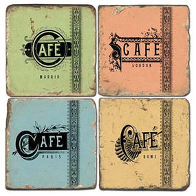 Colorful Cafe Coaster Set