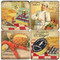 Classic French Food Coaster Set