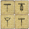 Vintage Corkscrew Coaster Set