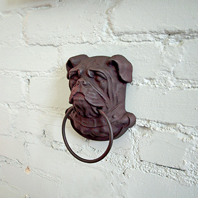 Wall Mounted Cast Iron Bulldog Head