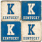 Kentucky Themed Coaster Set.  Handmade Marble Giftware by Studio Vertu.