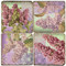 Colorful Lilac Coaster Set