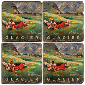 Glacier National Park. Handcrafted marble giftware by Studio Vertu.