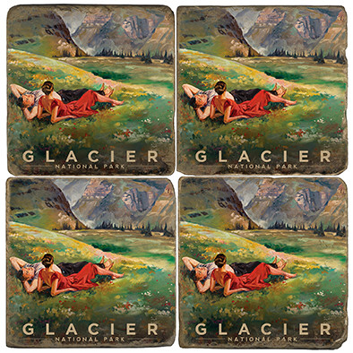 Glacier National Park. Handcrafted marble giftware by Studio Vertu.