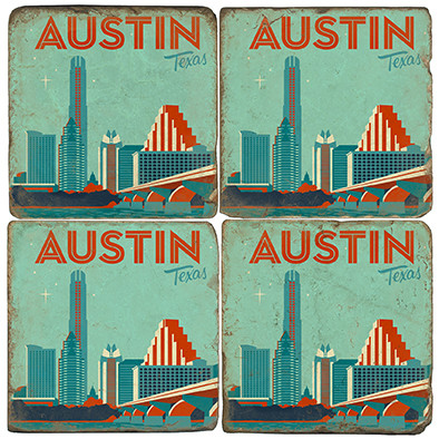 Austin Texas Coaster Set