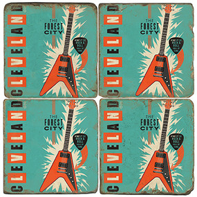 Cleveland Ohio Coaster Set