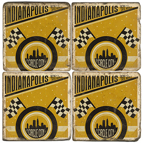 Indianapolis, Indiana Coaster Set