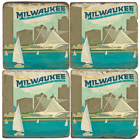 Milwaukee, Wisconsin Coaster Set