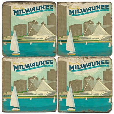 Milwaukee, Wisconsin Coaster Set