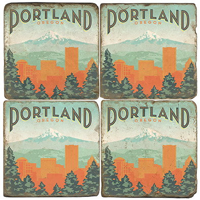 Portland, Oregon Coaster Set