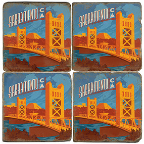Sacramento, California Coaster Set