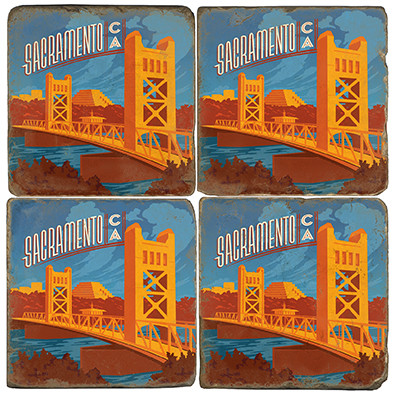 Sacramento, California Coaster Set