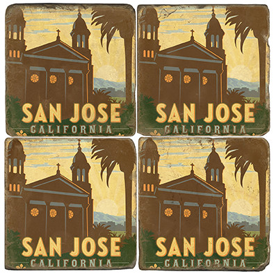 San Jose California Coaster Set
