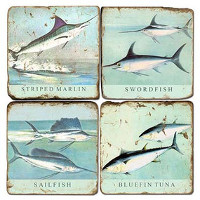 Saltwater Fish Coaster Set