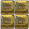 Log Cabin Coaster Set.  Illustration by Anderson Design Group.