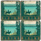 Horseback Riding Themed Coaster Set.  Illustration by Anderson Design Group.