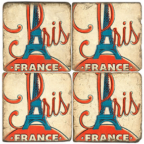 Vintage 1960s Paris Coaster Set. Illustration by Anderson Design Group.
Handmade Marble Giftware by Studio Vertu.
