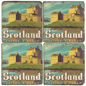 Scotland Coaster Set. Illustration by Anderson Design Group.