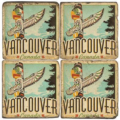 Vancouver, Canada Coaster Set.