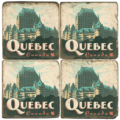 Le Chateau Frontenac Coaster Set.