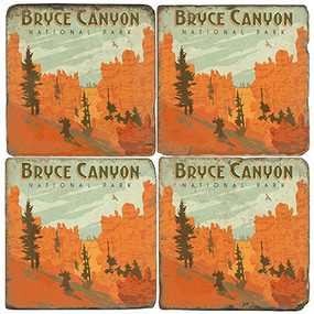 Bryce Canyon National Park Coaster Set. License artwork by Anderson Design Group.