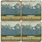 Grand Teton National Park Coaster Set. License artwork by Anderson Design Group. Handmade Marble Giftware by Studio Vertu.