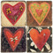 Heart Coaster Set. License artwork by STICKS.
