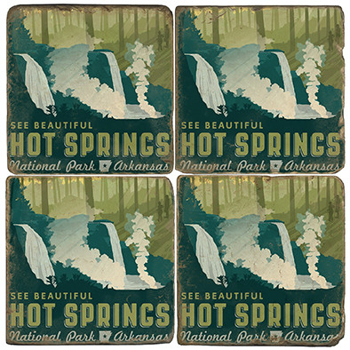 Hot Springs National Park. License artwork by Anderson Design Group.