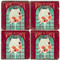 Wine O' Clock Coaster Set. License artwork by Anderson Design Group. Tumbled Italian Marble Giftware by Studio Vertu.