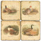 Game Birds Coaster Set.  Hand Made Marble Giftware by Studio Vertu.