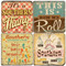 Southern Inspired Coaster Set.  Hand Made Marble Giftware by Studio Vertu.