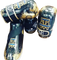 Mightyfist Tural Masimov gloves in shiny black and gold