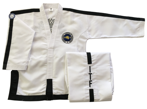 Fully embroidered Matrix Traditional logo Instructor and Master dobok