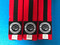 4cm wide belt - red with black stripe
