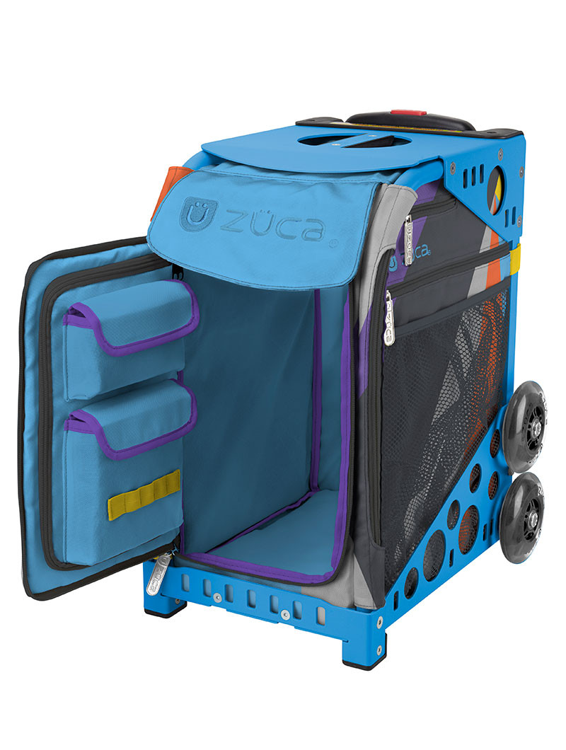 ZUCA WHEELED BAG Colorblock Party USA Skates