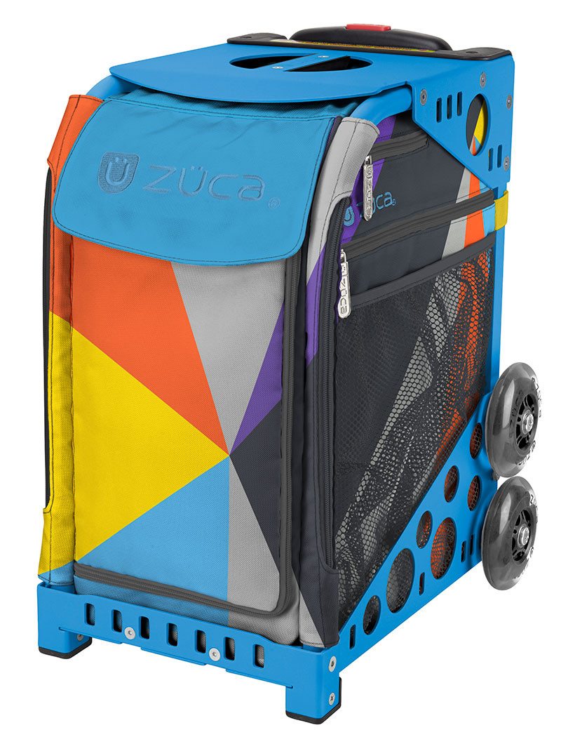 ZUCA WHEELED BAG Colorblock Party USA Skates