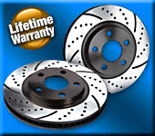 91-96 Ford Escort GT/Mazda Protege Fr/Rr Crossdrilled & Slotted Rotors