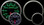 Prosport Oil temp Gauge Green