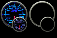 PROSPORT 52mm Premium Water Temperature Gauge Blue