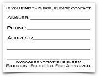 Fly Box ID Decal