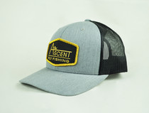 Ascent Fly Fishing Patch Hat - Grey