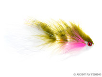 T & A Bunker Articulated Streamer - Rainbow Trout