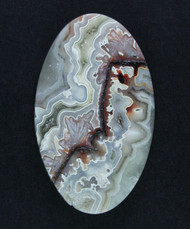 Crazy lace Agate Designer Cabochon - Red, Pink and White #15506