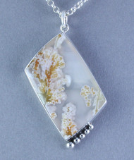 Horse Canyon Plume Agate Sterling Silver Pendant