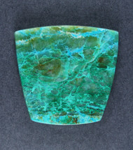 Bright Blue Chrysocolla/Malachite in Agate Cabochon   #18898